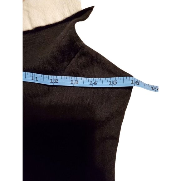 VTG Empress Women's M Long Sleeveless Top Or Short Dress Black/White - Picture 4 of 5